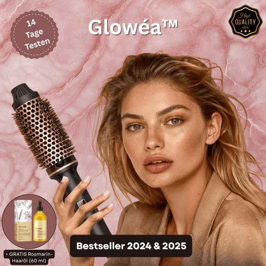 Glowéa™ – Die 3 - in - 1 Stylingbürste + GRATIS Rosmarin - Haaröl (60 ml) - Novaloom
